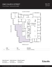1 Church St, Rockville, MD à louer Plan d’étage– Image 1 sur 1