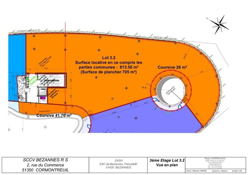 Bureau dans Bezannes à louer - Plan de site – Image 2 sur 2