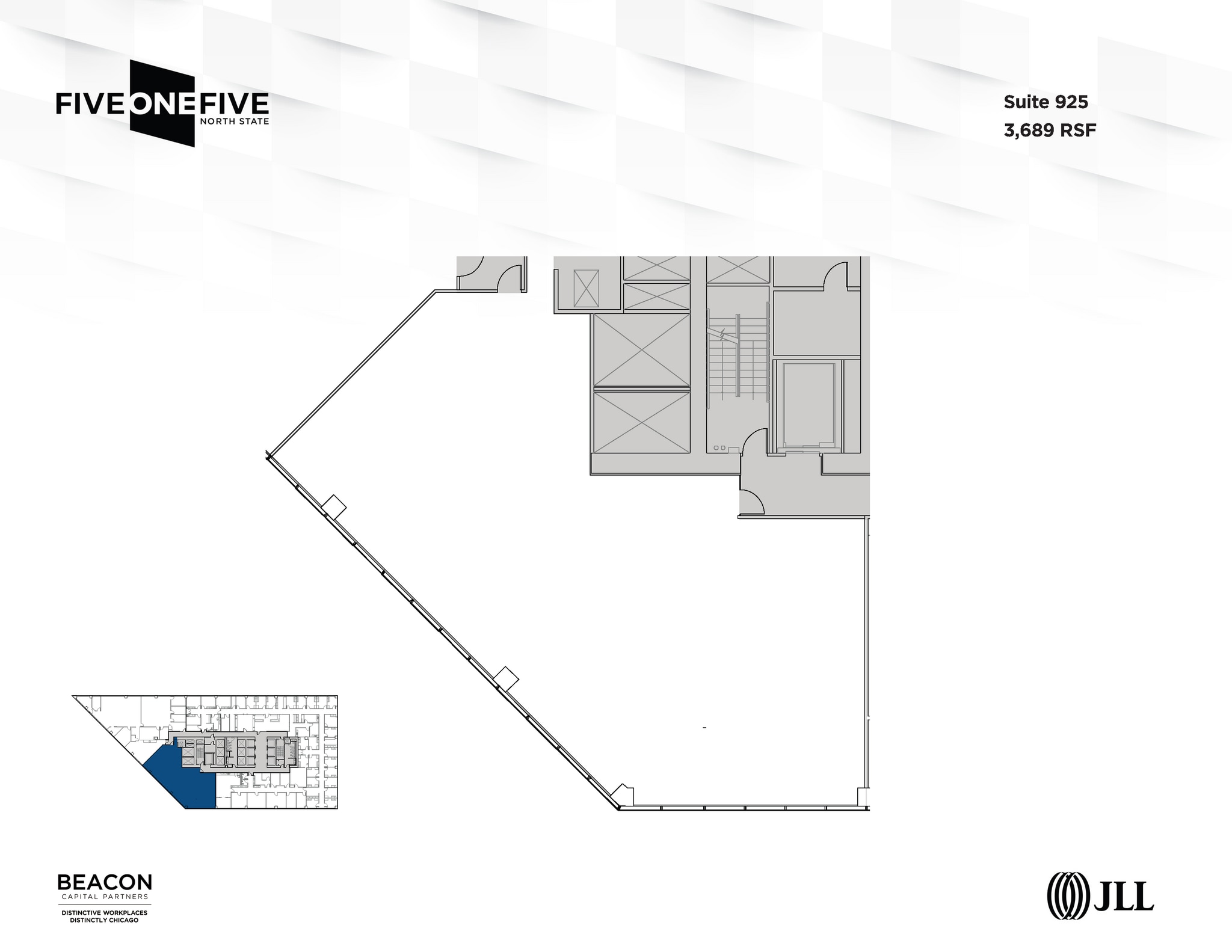 515 N State St, Chicago, IL à louer Plan d’étage– Image 1 sur 1
