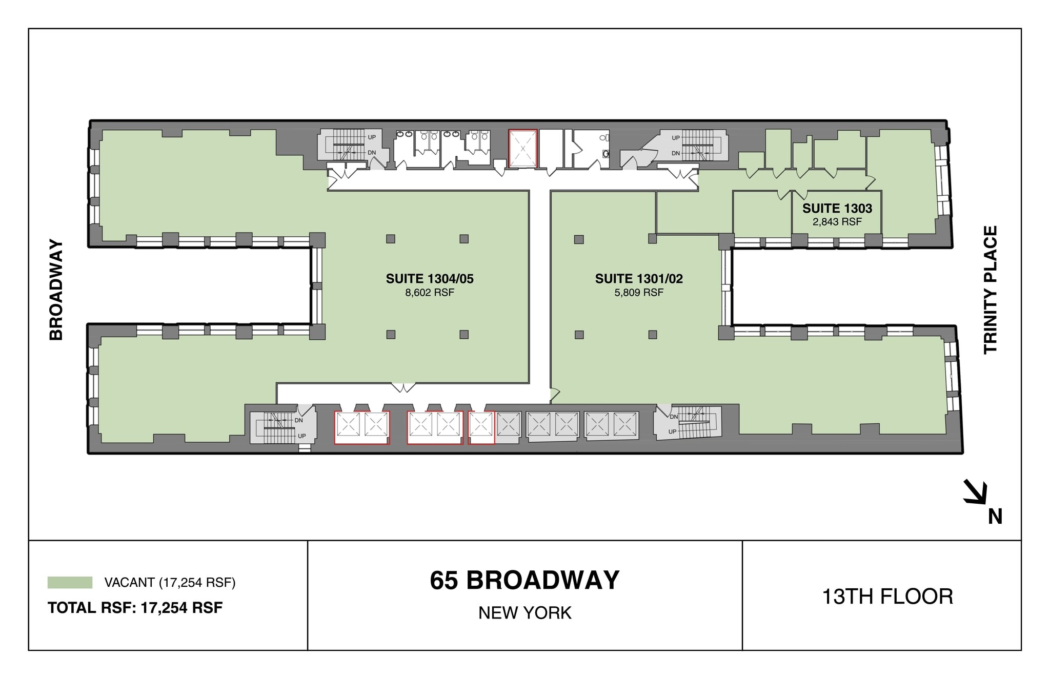 65 Broadway, New York, NY à louer Plan de site– Image 1 sur 6