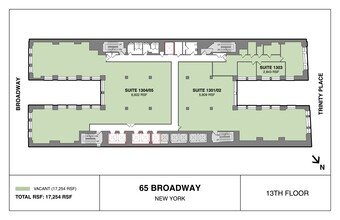 65 Broadway, New York, NY à louer Plan de site– Image 1 sur 6