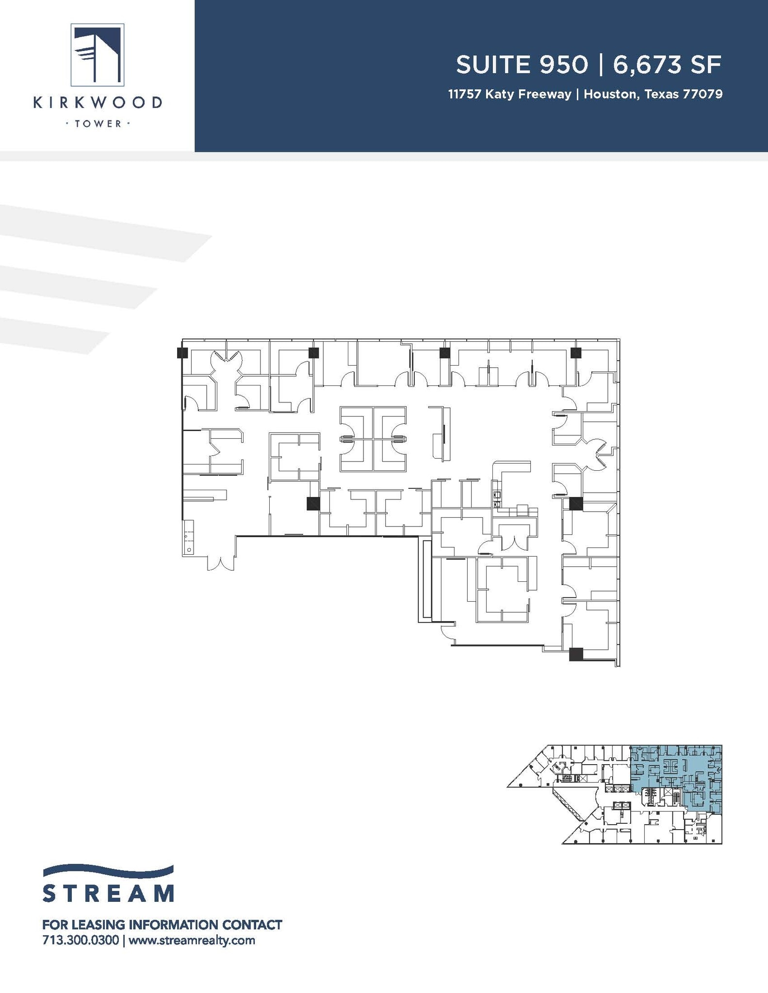 11757 Katy Fwy, Houston, TX à louer Plan d’étage– Image 1 sur 1
