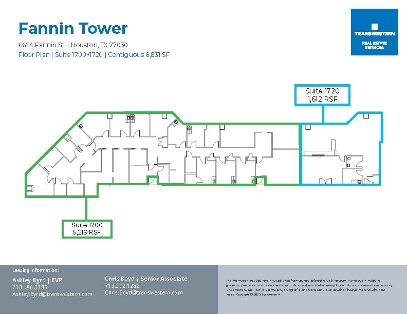 6624 Fannin St, Houston, TX à louer Plan d’étage– Image 1 sur 1