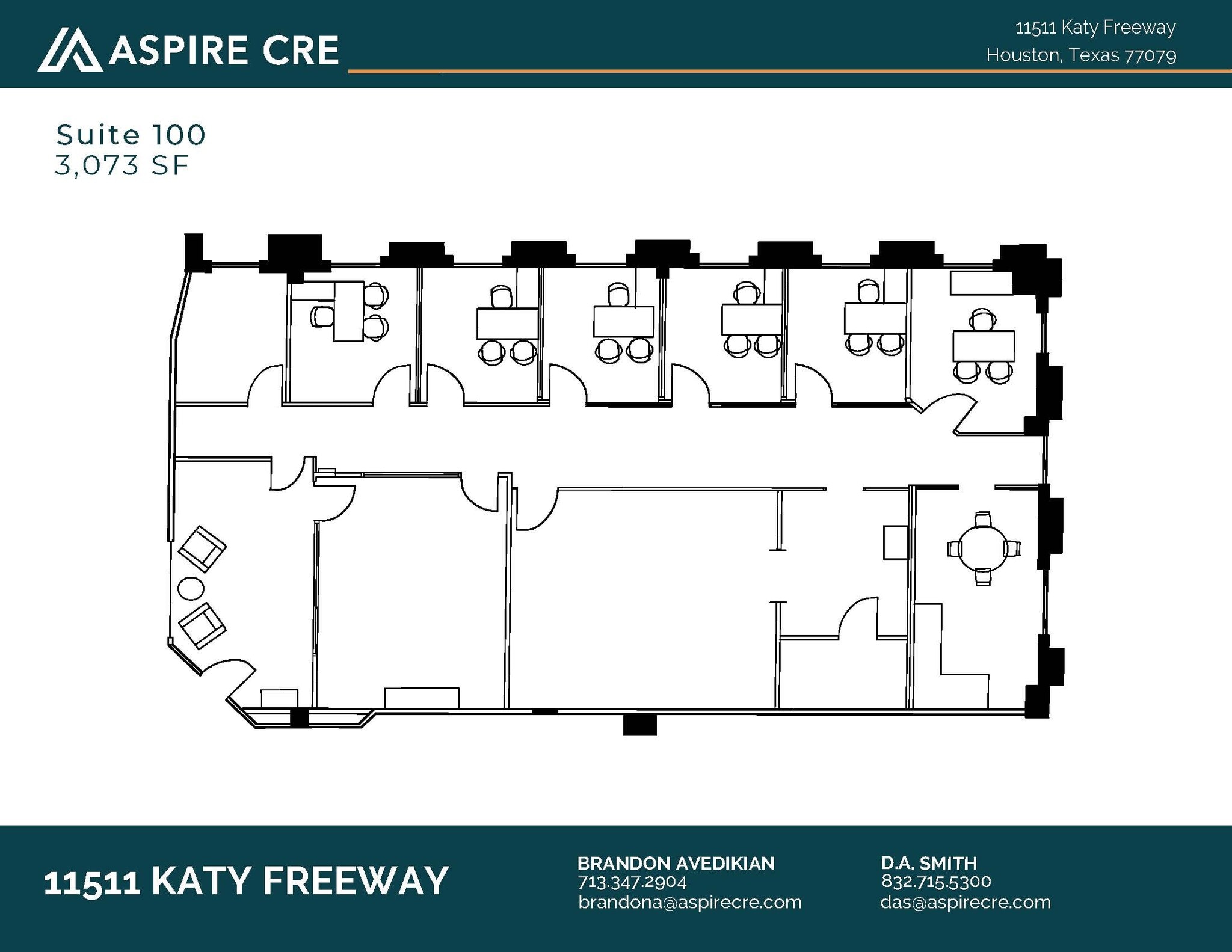 11511 Katy Fwy, Houston, TX à louer Plan d’étage– Image 1 sur 1