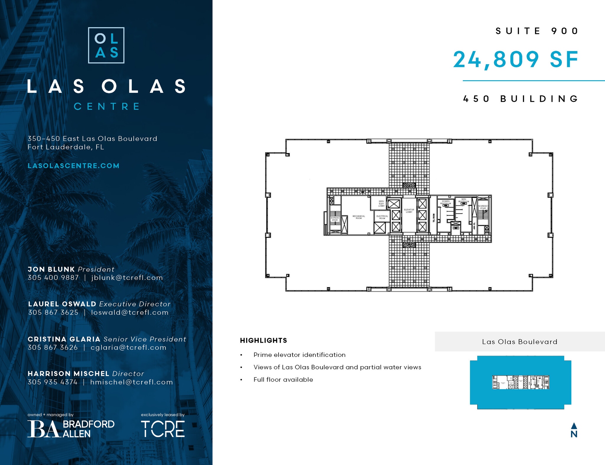 450 E Las Olas Blvd, Fort Lauderdale, FL à louer Plan d’étage– Image 1 sur 1
