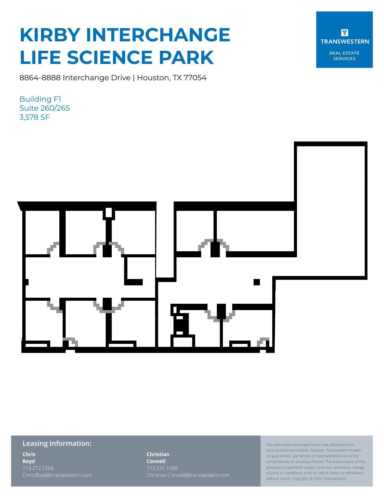 8901-8933 Interchange Dr, Houston, TX à louer Plan d’étage– Image 1 sur 1
