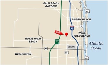 2353 N Military Trl, West Palm Beach, FL à louer Carte– Image 2 sur 3