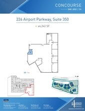 224 Airport Pkwy, San Jose, CA à louer Plan d’étage– Image 1 sur 1