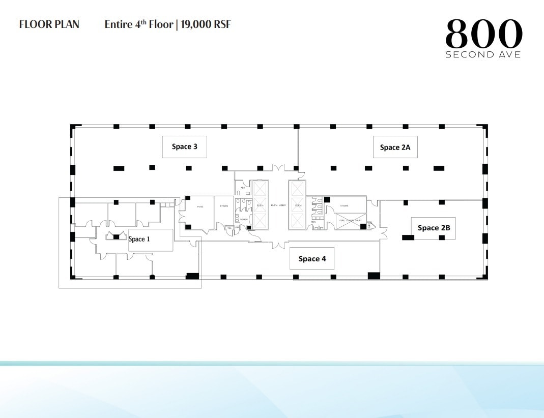 800 Second Ave, New York, NY 10017 - Lot 4th -  - Plan d’étage - Image 1 of 1