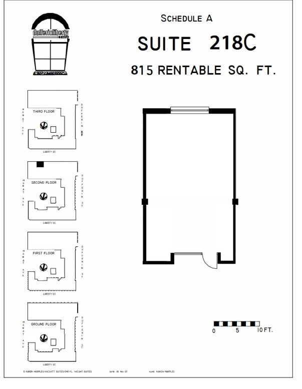 219 Dufferin St, Toronto, ON à louer Plan d’étage– Image 1 sur 1