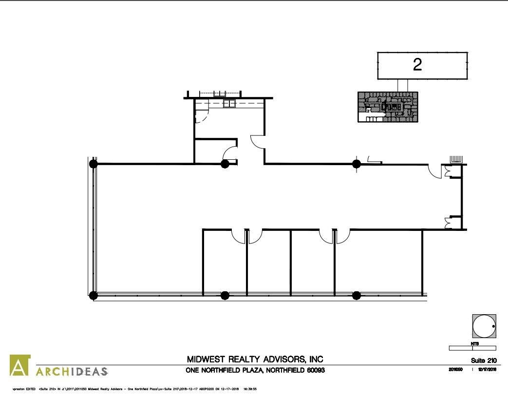 Northfield Plz, Northfield, IL à louer Plan d’étage– Image 1 sur 1