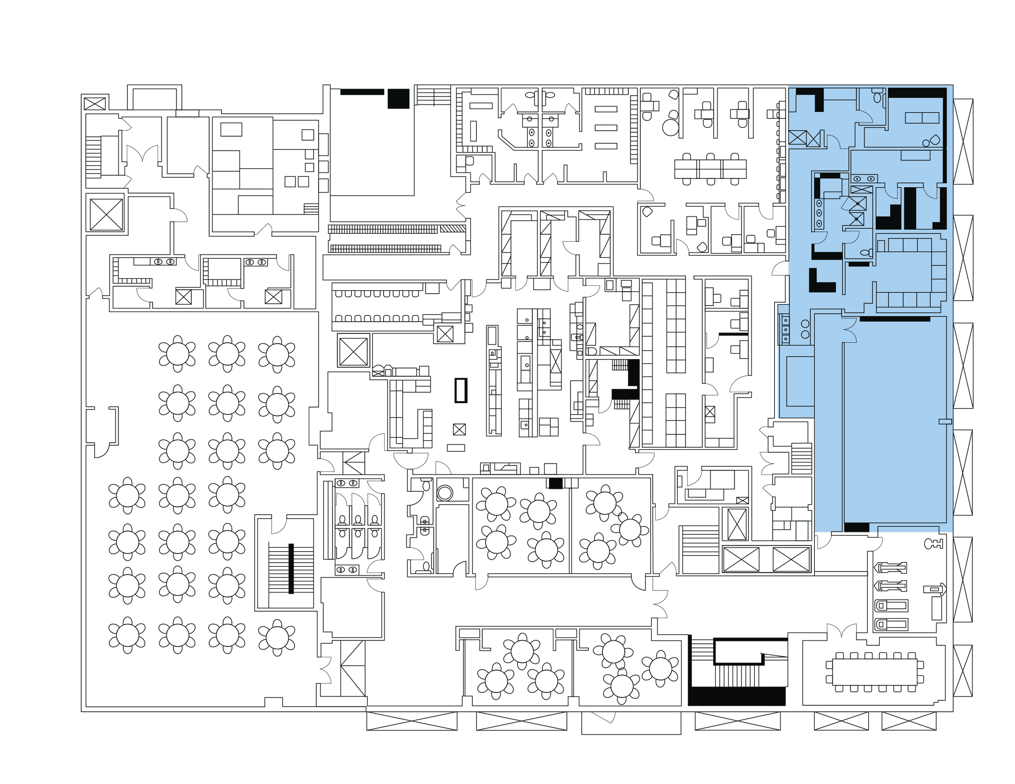 1201 K St NW, Washington, DC à louer Plan d’étage– Image 1 sur 7