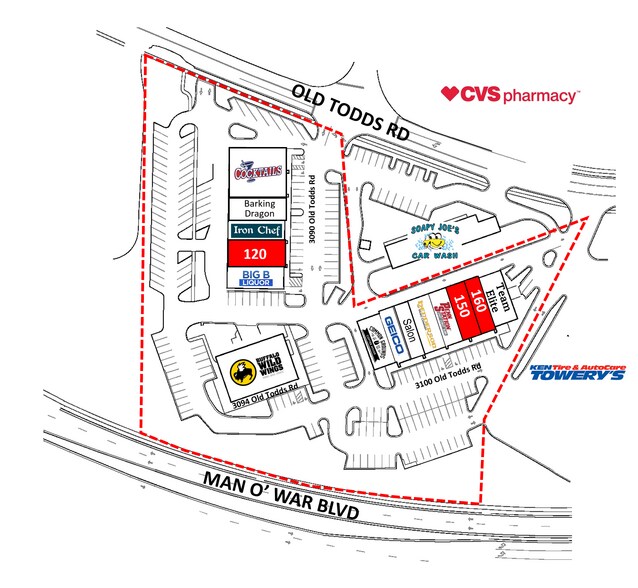3090-3100 Old Todds Rd, Lexington, KY à louer - Plan de site – Image 3 sur 5
