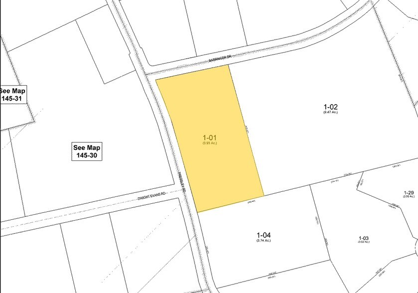 1000-1022 Pressley Rd, Charlotte, NC à louer - Plan cadastral – Image 3 sur 11