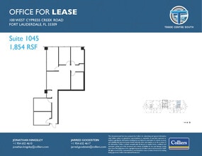 100 W Cypress Creek Rd, Fort Lauderdale, FL à louer Plan d’étage– Image 1 sur 1