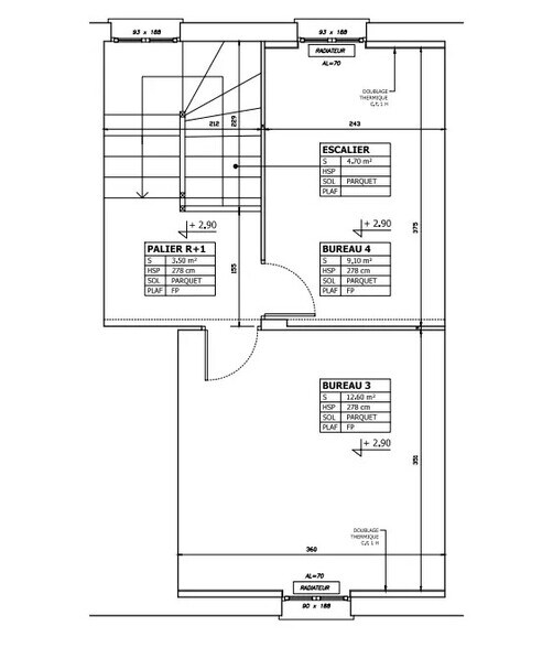 Bureau dans Saint-Denis à louer - Plan d’étage – Image 3 sur 3