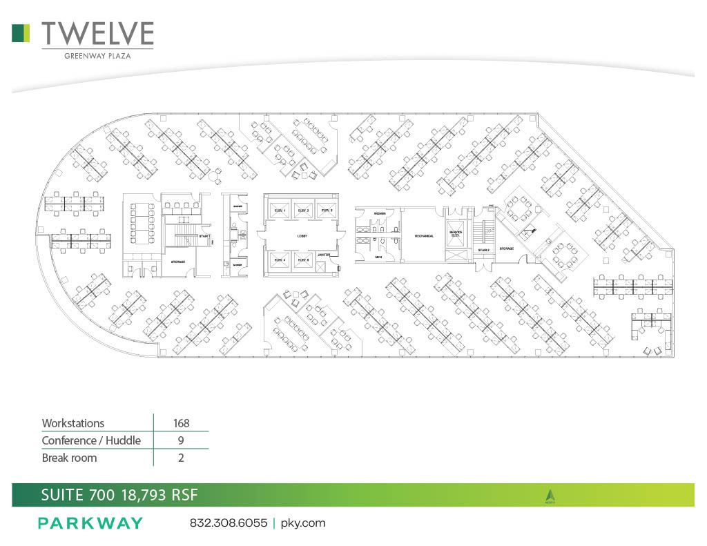 12 Greenway Plz, Houston, TX à louer Plan d’étage– Image 1 sur 1