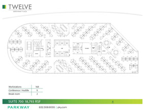 12 Greenway Plz, Houston, TX à louer Plan d’étage– Image 1 sur 1