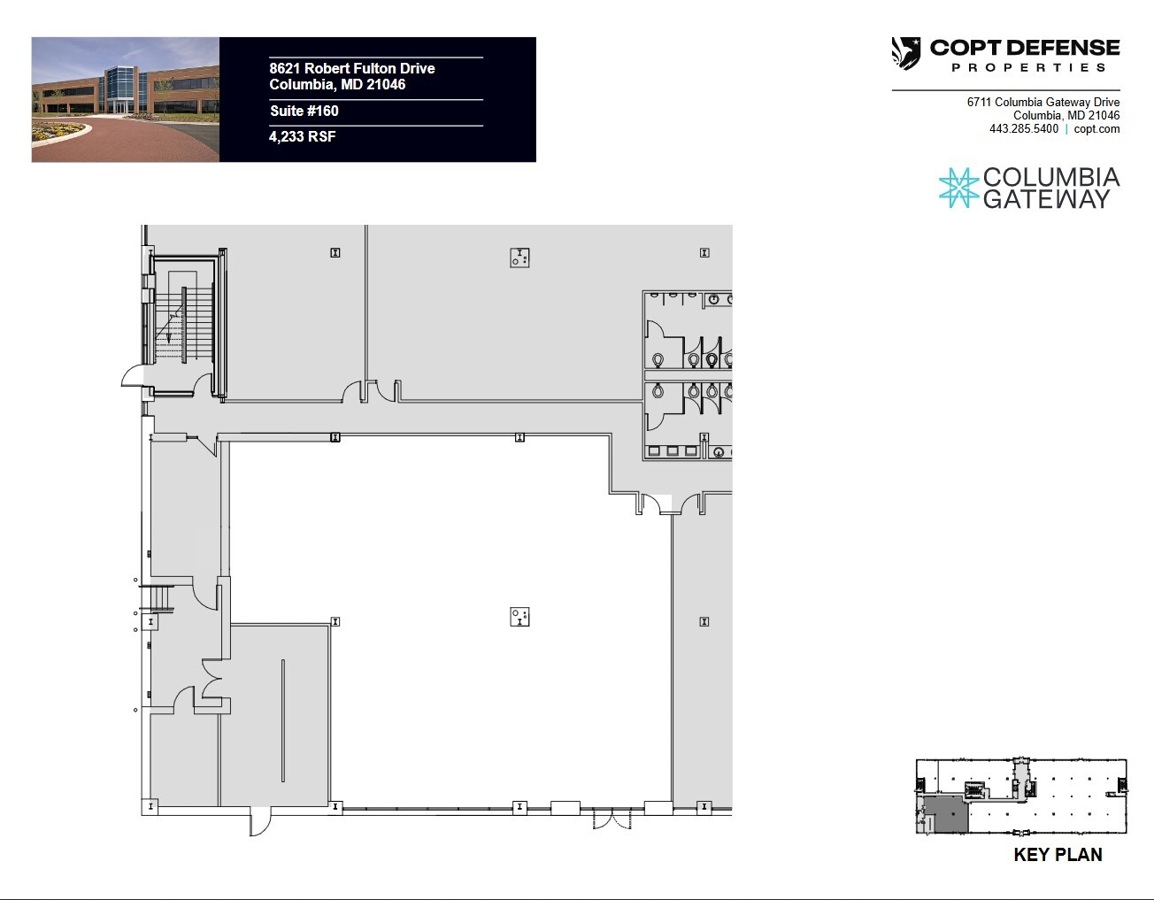 8621 Robert Fulton Dr, Columbia, MD à louer Plan d’étage– Image 1 sur 1
