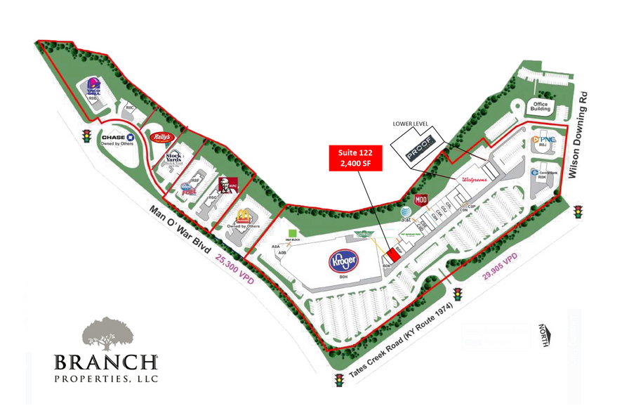 4101-4191 Tates Creek Centre Dr, Lexington, KY à louer - Plan de site – Image 2 sur 17