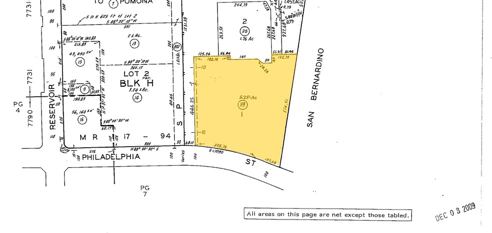 1335 Philadelphia St, Pomona, CA à louer - Plan cadastral – Image 2 sur 8