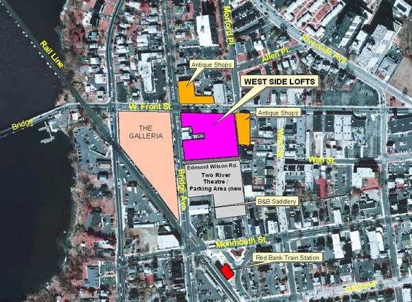 25 Bridge Ave, Red Bank, NJ à louer - Aérien – Image 3 sur 3