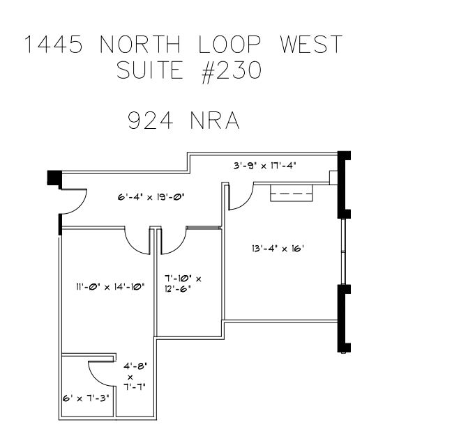 1445 North Loop W, Houston, TX à louer Plan d’étage– Image 1 sur 1