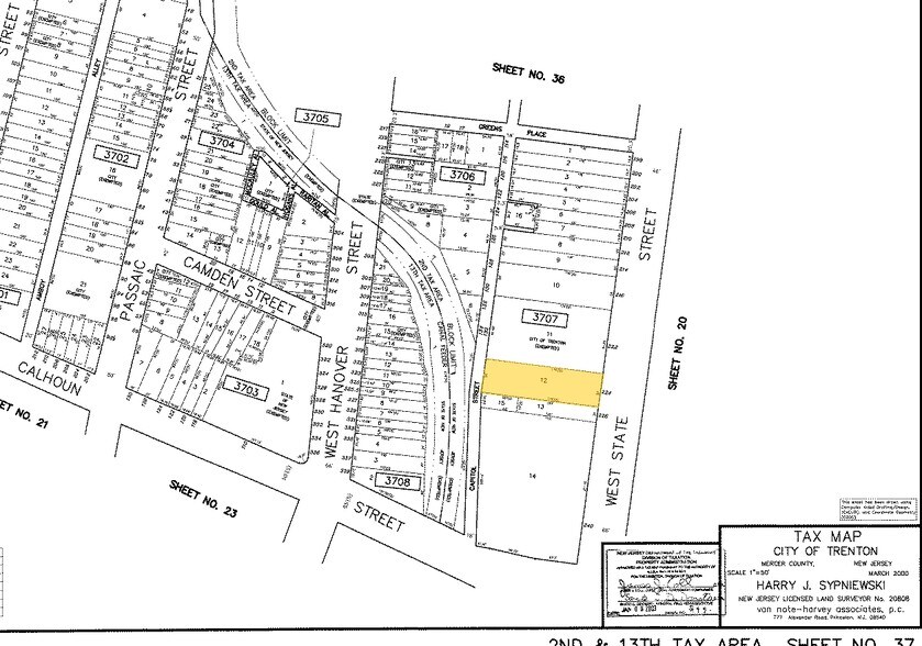 224 W State St, Trenton, NJ à louer - Plan cadastral – Image 2 sur 2