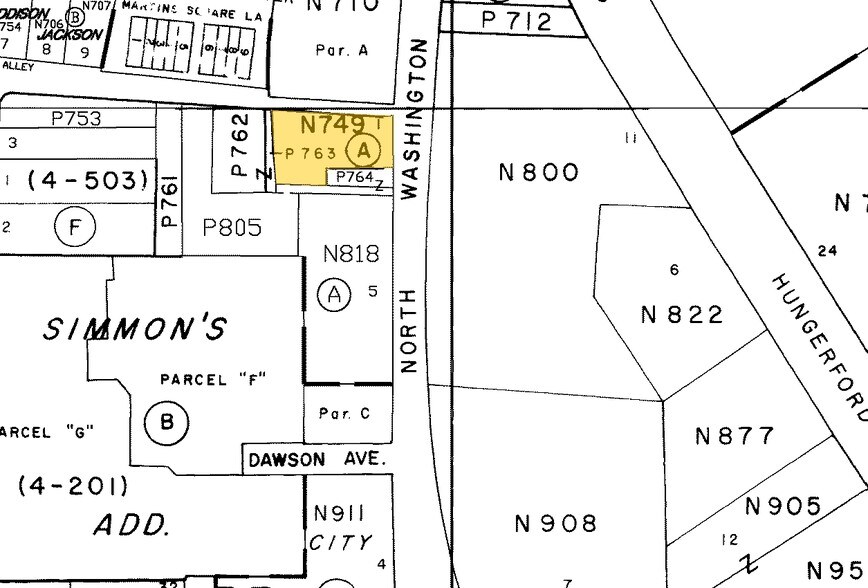 316 N Washington St, Rockville, MD à louer - Plan cadastral – Image 2 sur 4