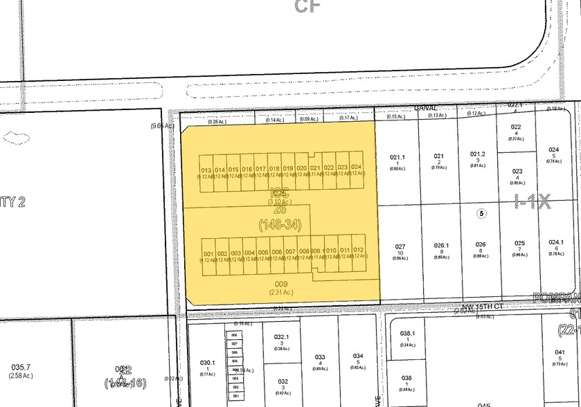 1580 NW 27th Ave, Pompano Beach, FL à louer - Plan cadastral – Image 2 sur 5