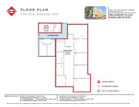 349 Healdsburg Ave, Healdsburg, CA à louer Plan d’étage– Image 1 sur 1