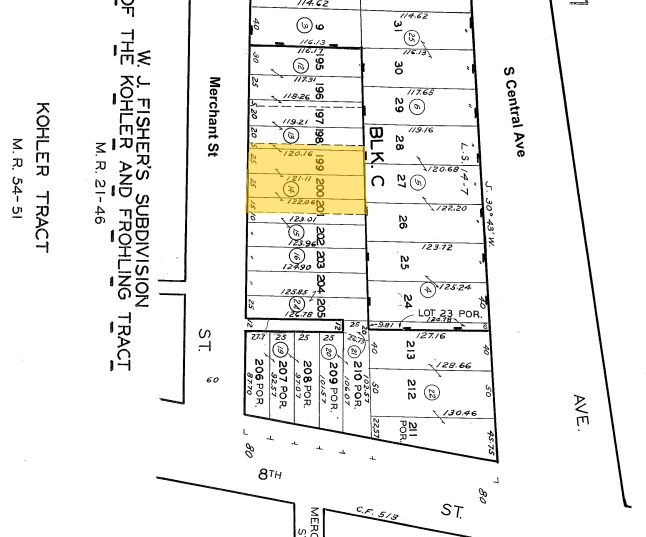778 Merchant St, Los Angeles, CA à vendre - Plan cadastral – Image 2 sur 3