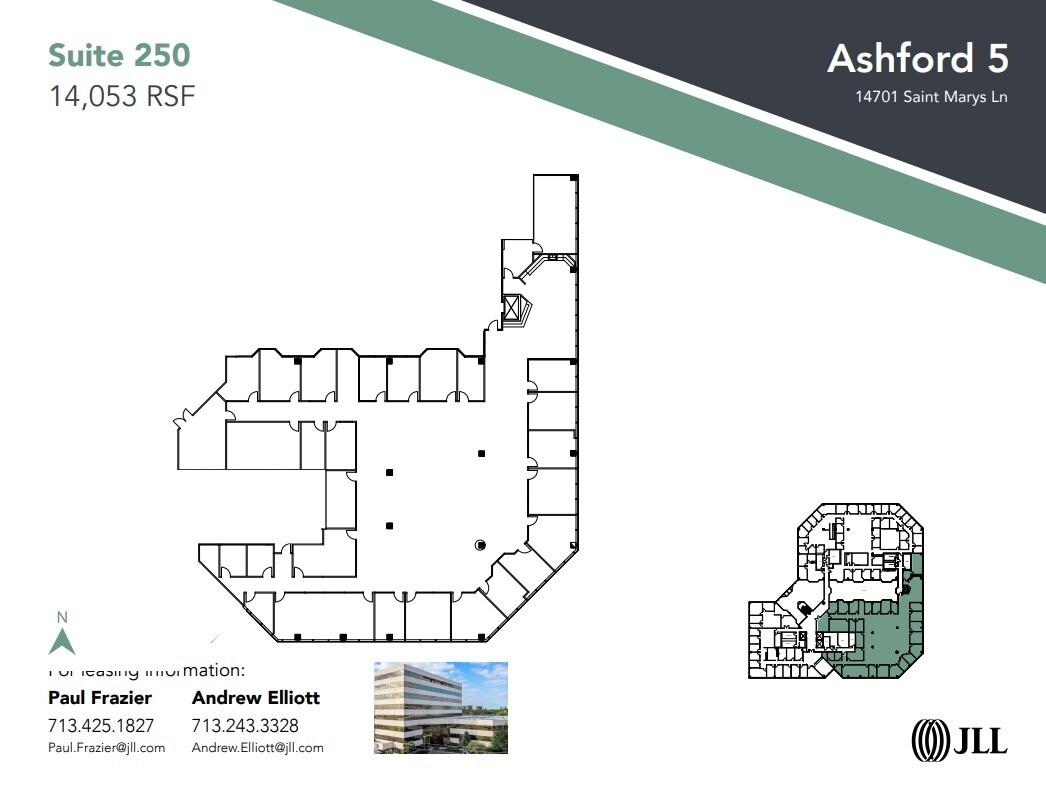 14701 St. Marys Ln, Houston, TX à louer Plan d’étage– Image 1 sur 1