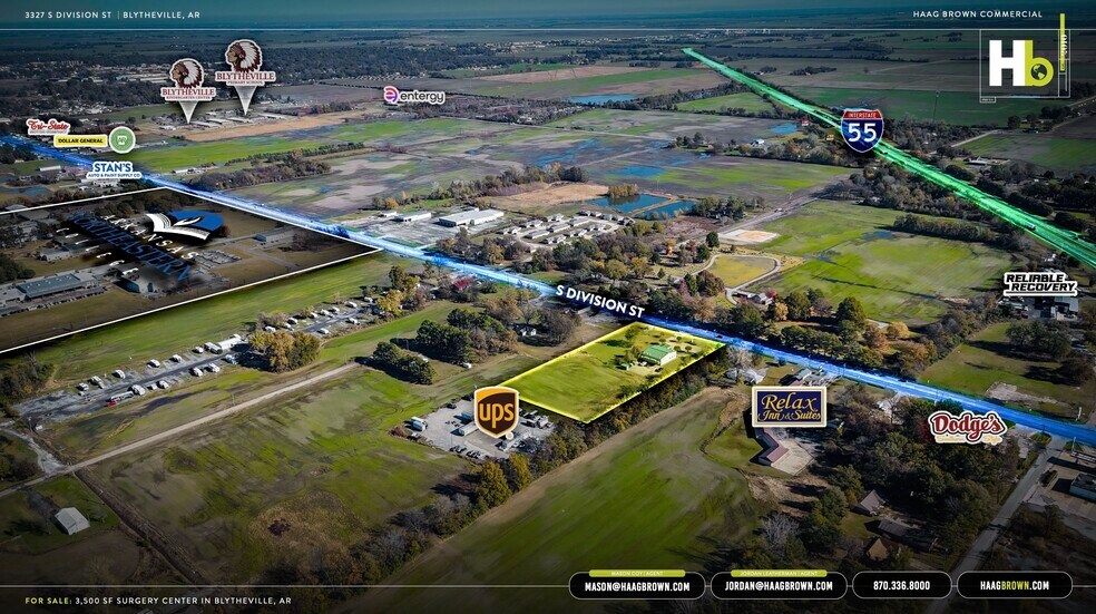 3327 S Division St, Blytheville, AR à vendre - Aérien – Image 3 sur 5