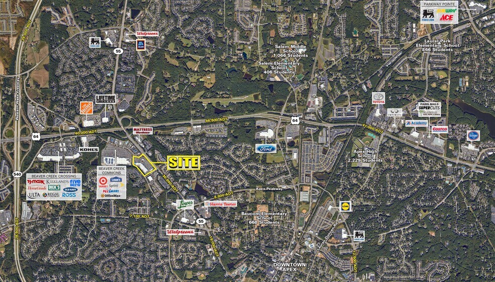 1335 W Williams St S, Apex, NC à louer - Aérien – Image 2 sur 6