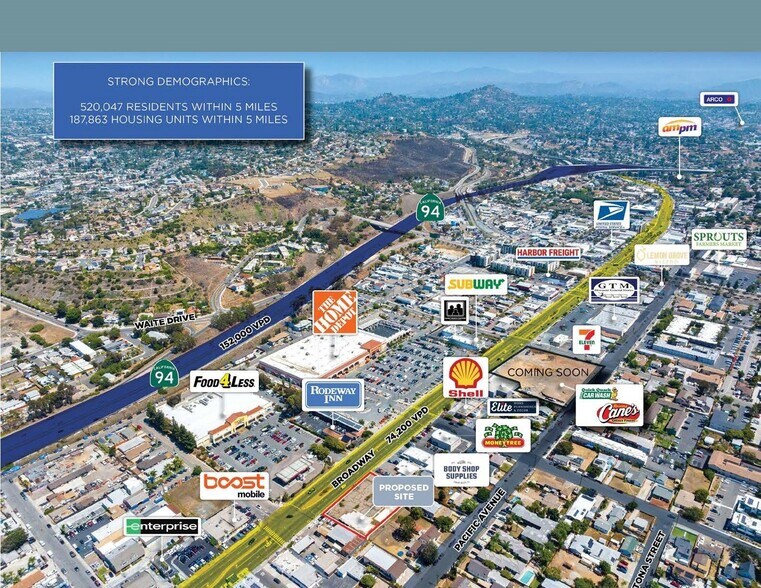 7431-7455 Broadway, Lemon Grove, CA à vendre - Photo de l’immeuble – Image 2 sur 4