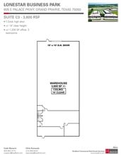 605 E Palace Pky, Grand Prairie, TX à louer Plan d’étage– Image 1 sur 1