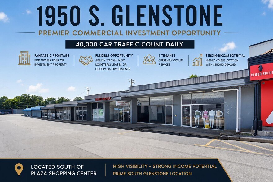 1950 S Glenstone Ave, Springfield, MO à vendre - Photo de l’immeuble – Image 1 sur 45