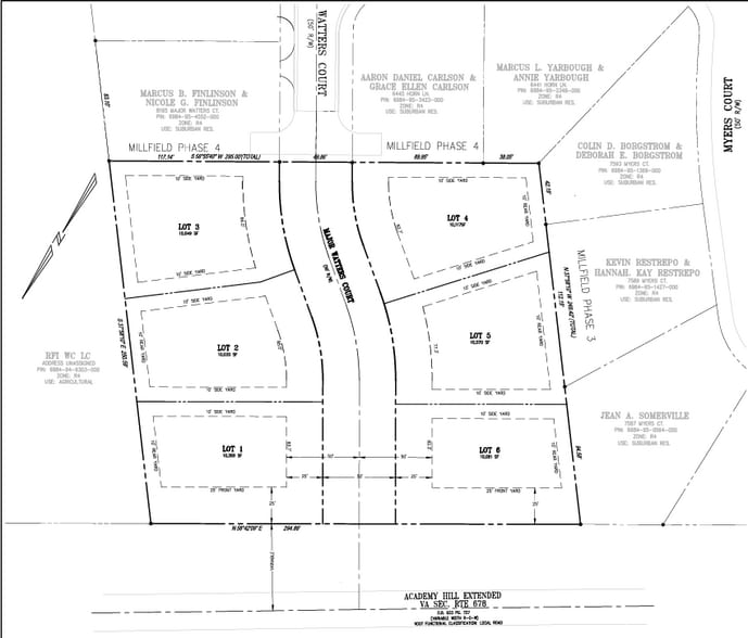 6415 Academy Hill Rd, Warrenton, VA à vendre - Plan de site – Image 2 sur 4