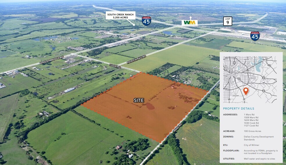 1 Mars Rd, Wilmer, TX à vendre - Aérien – Image 2 sur 3
