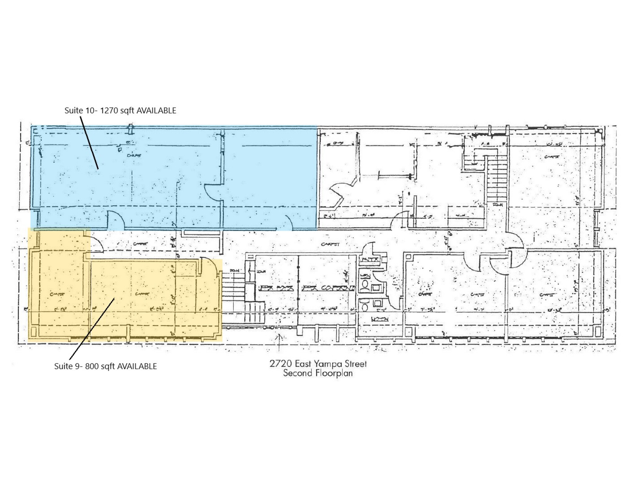 2720 E Yampa St, Colorado Springs, CO à louer Plan de site– Image 1 sur 9