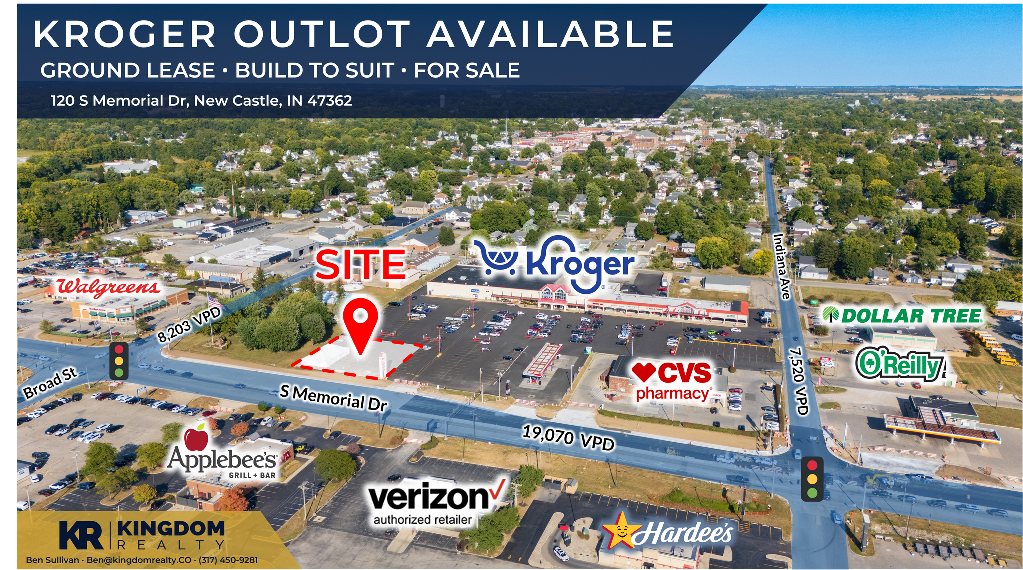 120 S Memorial Dr, New Castle, IN à louer Photo principale– Image 1 sur 6