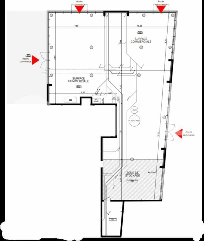 Local commercial dans Merignac à louer Plan d’étage– Image 1 sur 3