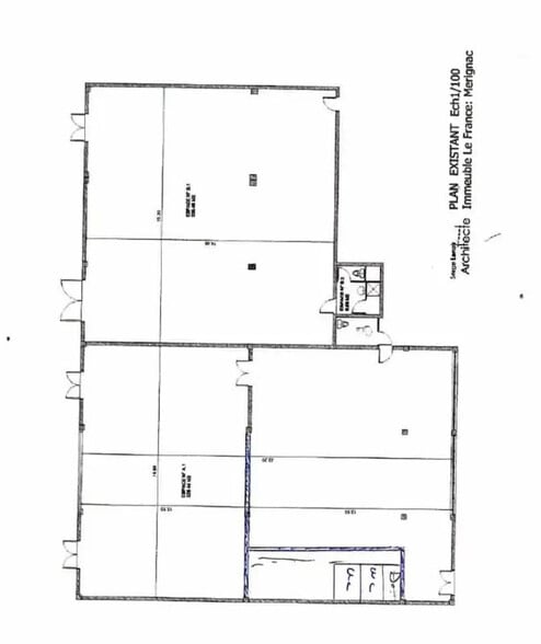 Local commercial dans Mérignac à louer - Plan d’étage – Image 3 sur 3