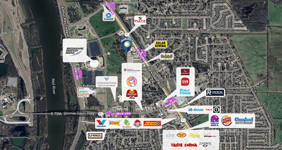 4604 Barksdale Blvd, Bossier City, LA à vendre - Photo de l’immeuble – Image 3 sur 3