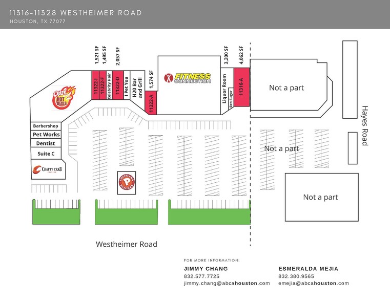 11312 Westheimer Rd, Houston, TX à louer - Plan de site – Image 3 sur 7