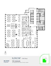 105 Adelaide St W, Toronto, ON à louer Plan d’étage– Image 1 sur 1
