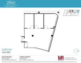 2860 S River Rd, Des Plaines, IL à louer Plan d’étage– Image 1 sur 1