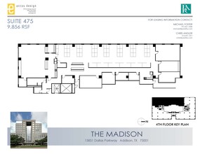 15851 Dallas Pkwy, Addison, TX à louer Plan d’étage– Image 1 sur 1