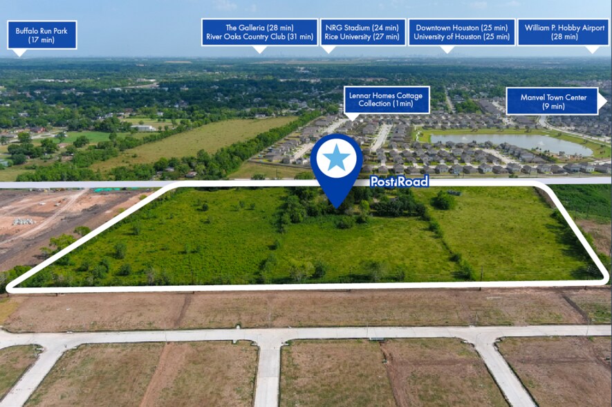 902 Post St, Rosharon, TX à vendre - Aérien – Image 1 sur 3